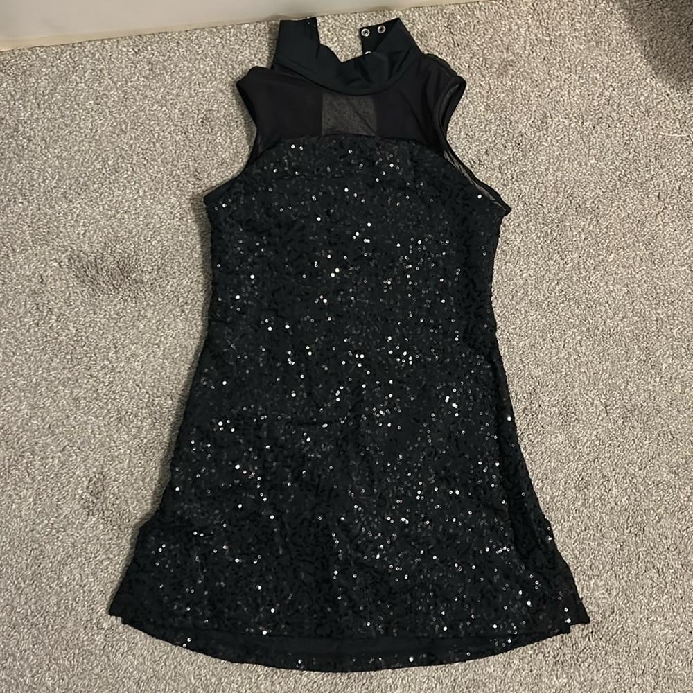 Dancewear Solutions Black Sleeveless Sequin Dress